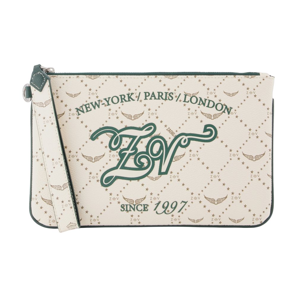 Zadig & Voltaire Z Monogram Pouch — White