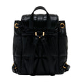Versace Quilted Leather Backpack — Black