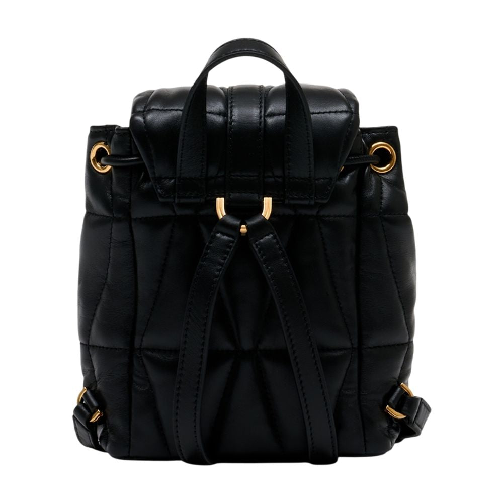 Versace Quilted Leather Backpack — Black