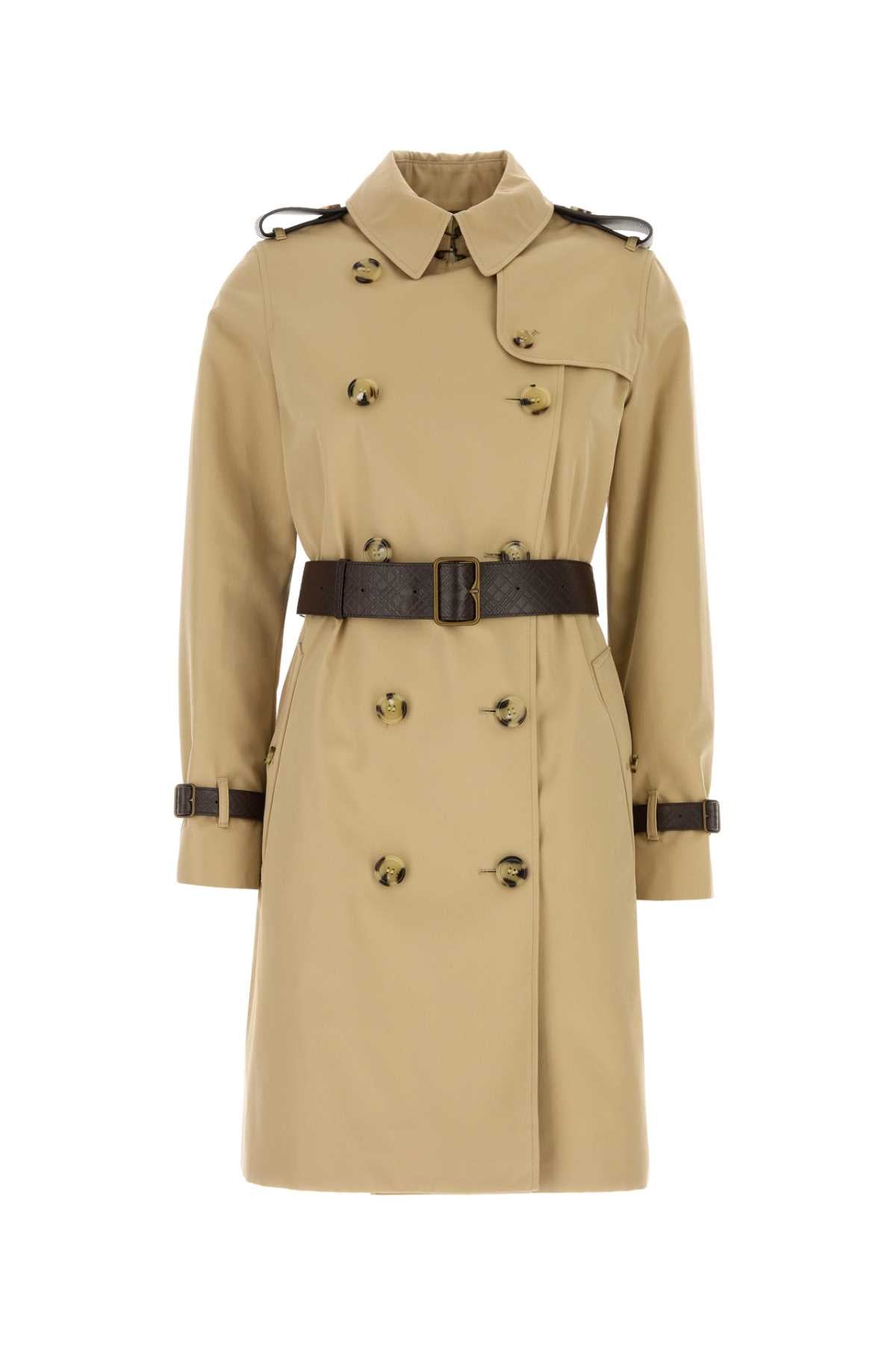 Burberry Kensington Trench Coat — Beige