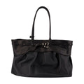 Margesherwood Layered Leather Tote Bag — Black
