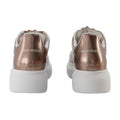 Alexander McQueen Metallic Leather Oversized Sneaker — Rose gold