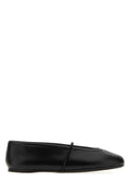 Miu Miu Leather Flat — Black