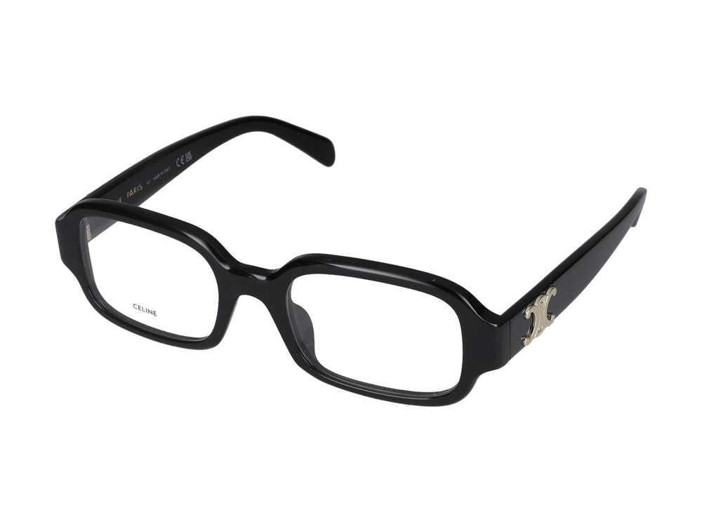 Celine CL50173I Rectangular Black Acetate Eyeglasses — Black