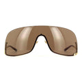 Gucci GG1560S002 Shield Lens Sunglasses — Gold