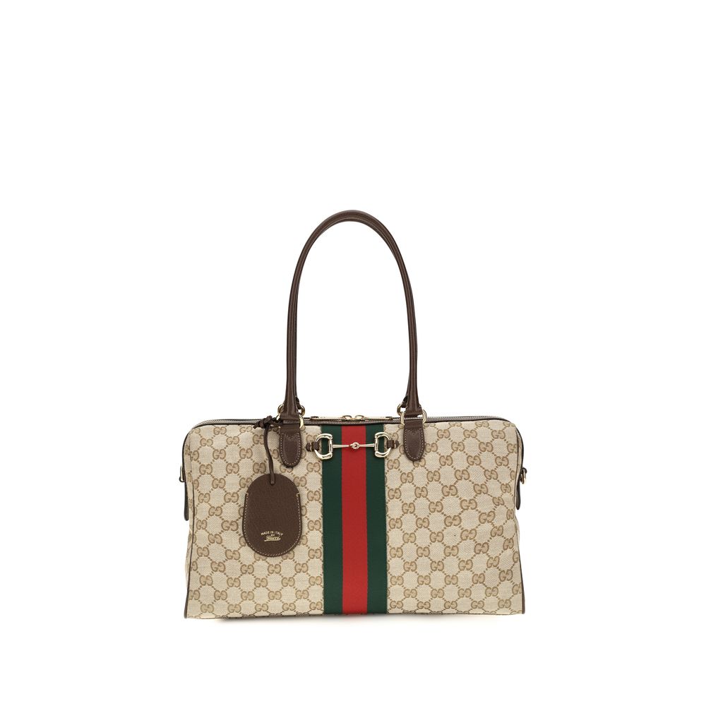 Gucci Top Handle Bag — Beige