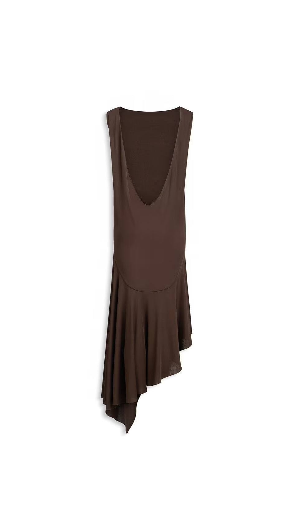 Maison AlaïA Crêpe Jersey Backless Dress — Brown