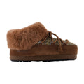 Moon Boot Shearling-Lined Moccasin Slipper — Brown