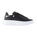Alexander McQueen Oversized Leather Low-Top Sneaker — Black