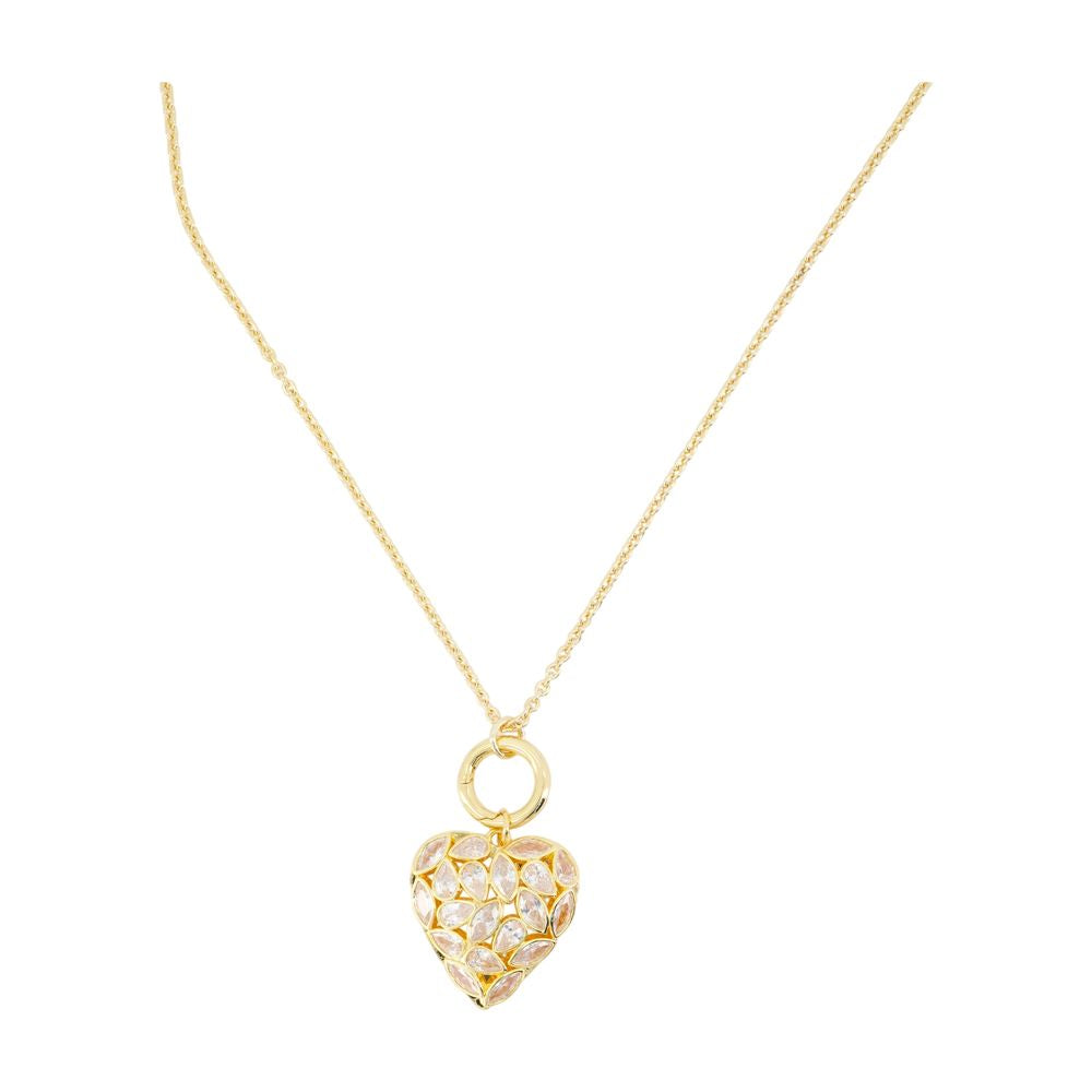 Self-Portrait Filigree Heart Pendant Necklace — Gold