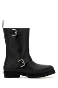 Stella McCartney Buckle-Strap Combat Boot — Black