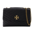 Tory Burch Kira Chevron Shoulder Bag — Black