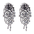 Isabel Marant Crystal Chandelier Earrings — Silver