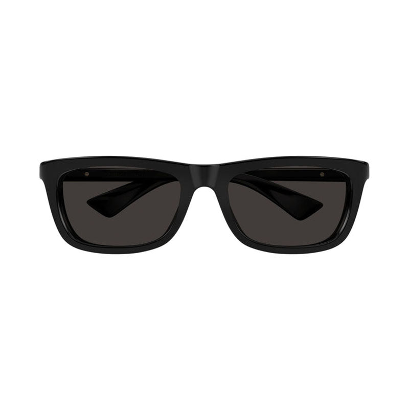 Bottega Veneta BV1328SA001 Rectangular Acetate Sunglasses — Black