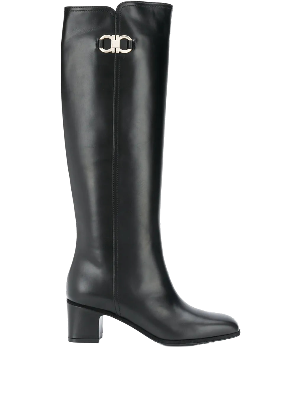 Ferragamo Gancini Boot — Black