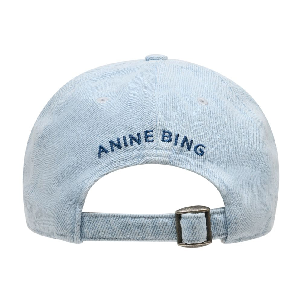 Anine Bing A-12-11959-WHD64 Baseball Cap — Blue