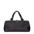 Jil Sander Raffia Handbag — Black