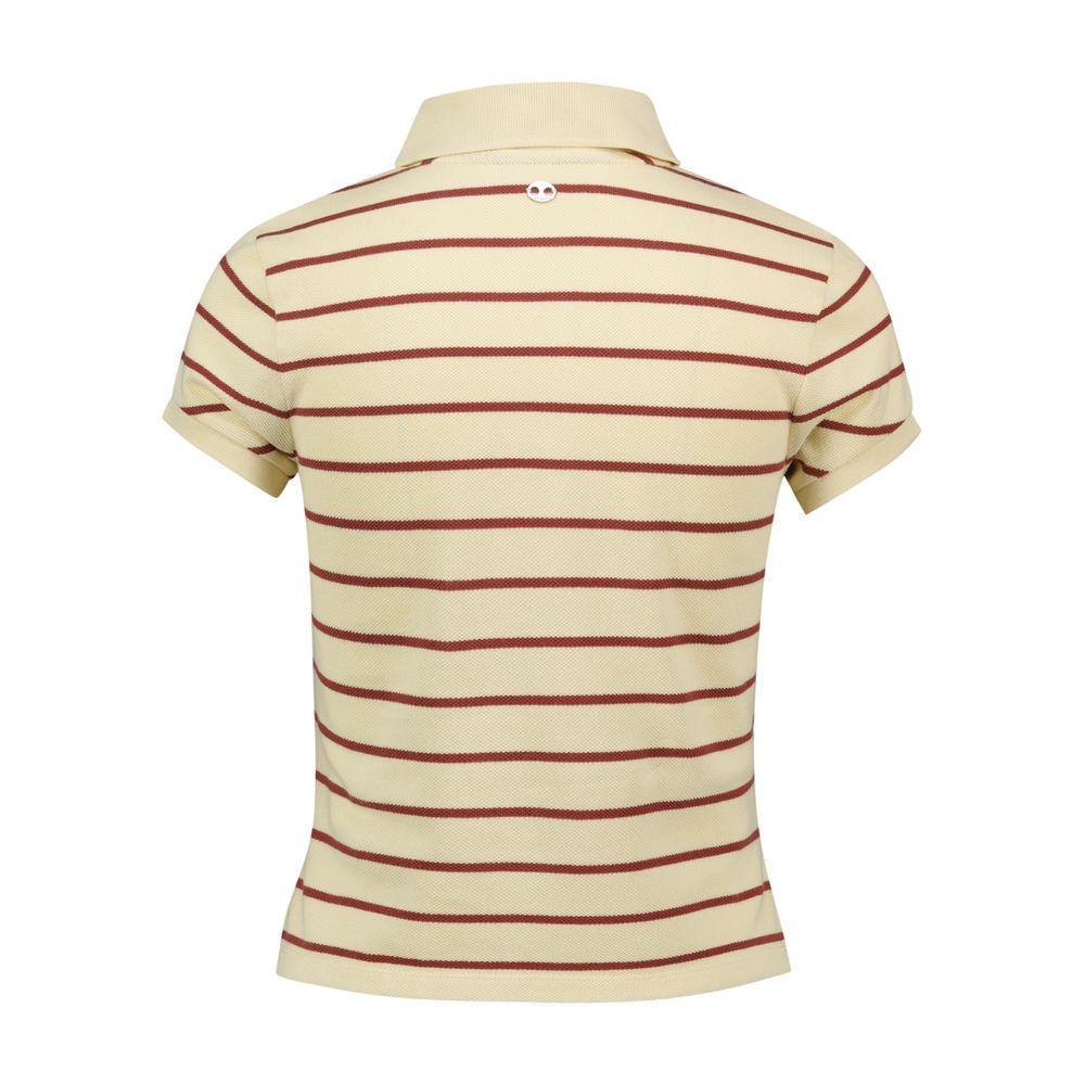 Rabanne Striped Cotton T-Shirt — Cream