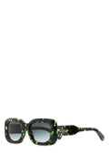 Chloé CH0188S005 Camouflage Square Frame Sunglasses — Green