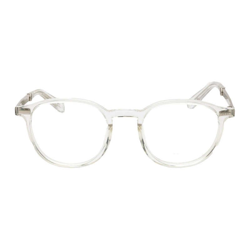 Philipp Plein VPP057M0880 Round Clear Acetate Eyeglasses — Clear