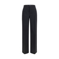 Rick Owens Wide-Leg Wool Trousers — Black