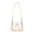 Rabanne Ring Shoulder Bag — Beige