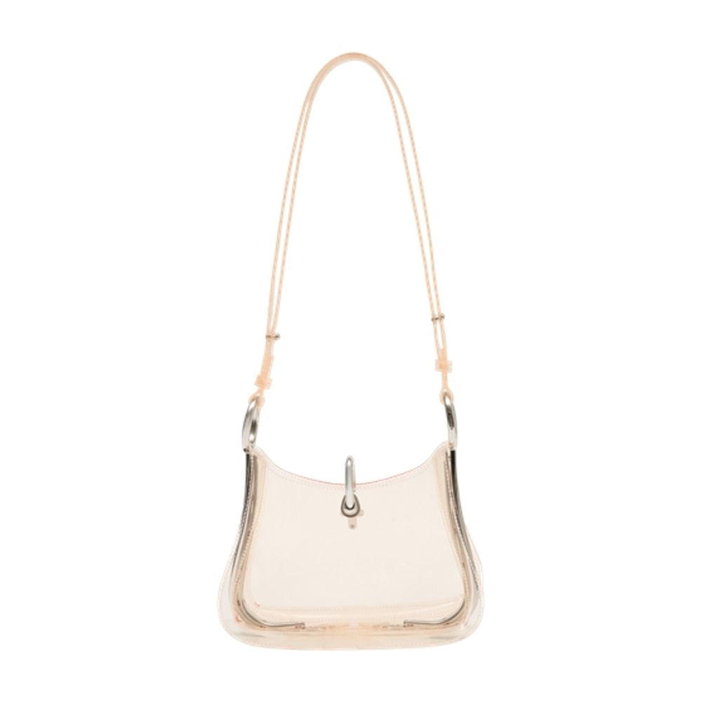 Rabanne Ring Shoulder Bag — Beige