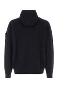 Stone Island Virgin Wool Blend Hoodie — Navy