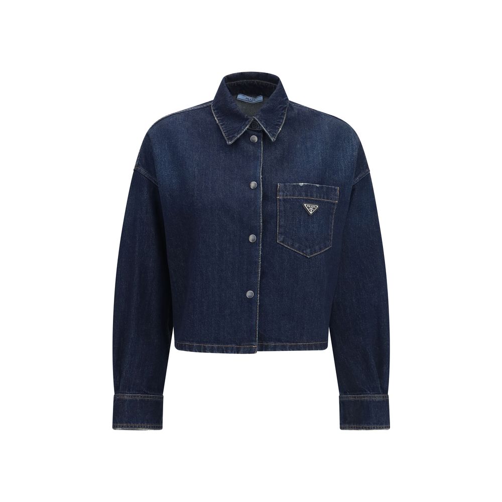 Prada Cotton Denim Jacket — Blue