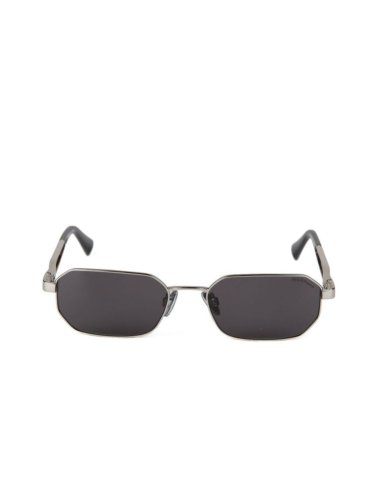 Gafas de sol de montura rectangular de metal Hickmann HI3248 — Plateado
