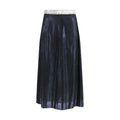Maison Margiela Foil-Treated Acetate Skirt — Blue