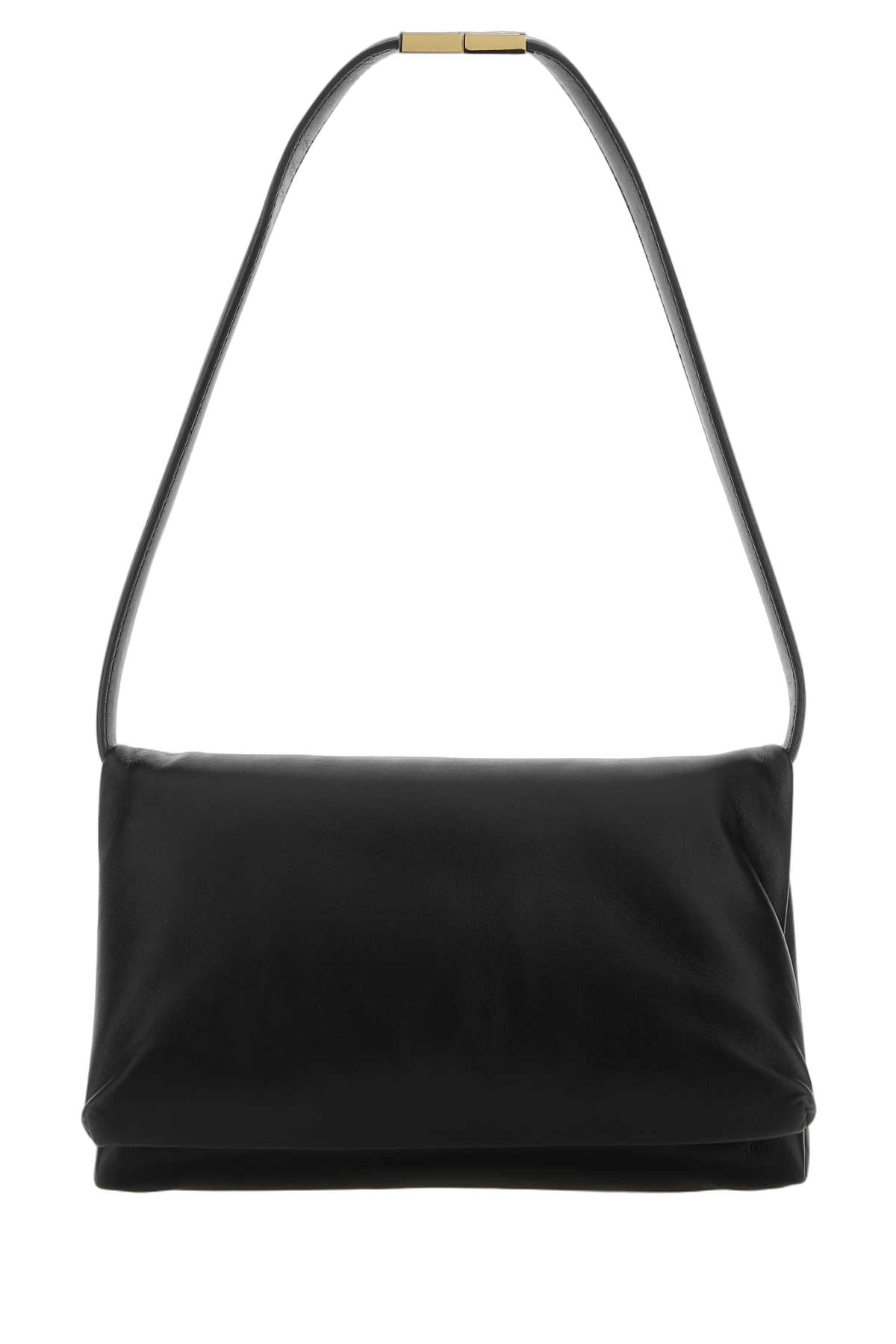 Marni Leather Shoulder Shoulder Bag — Black
