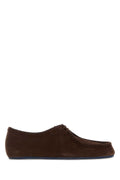 Jil Sander Suede Lace-up Loafer — Brown