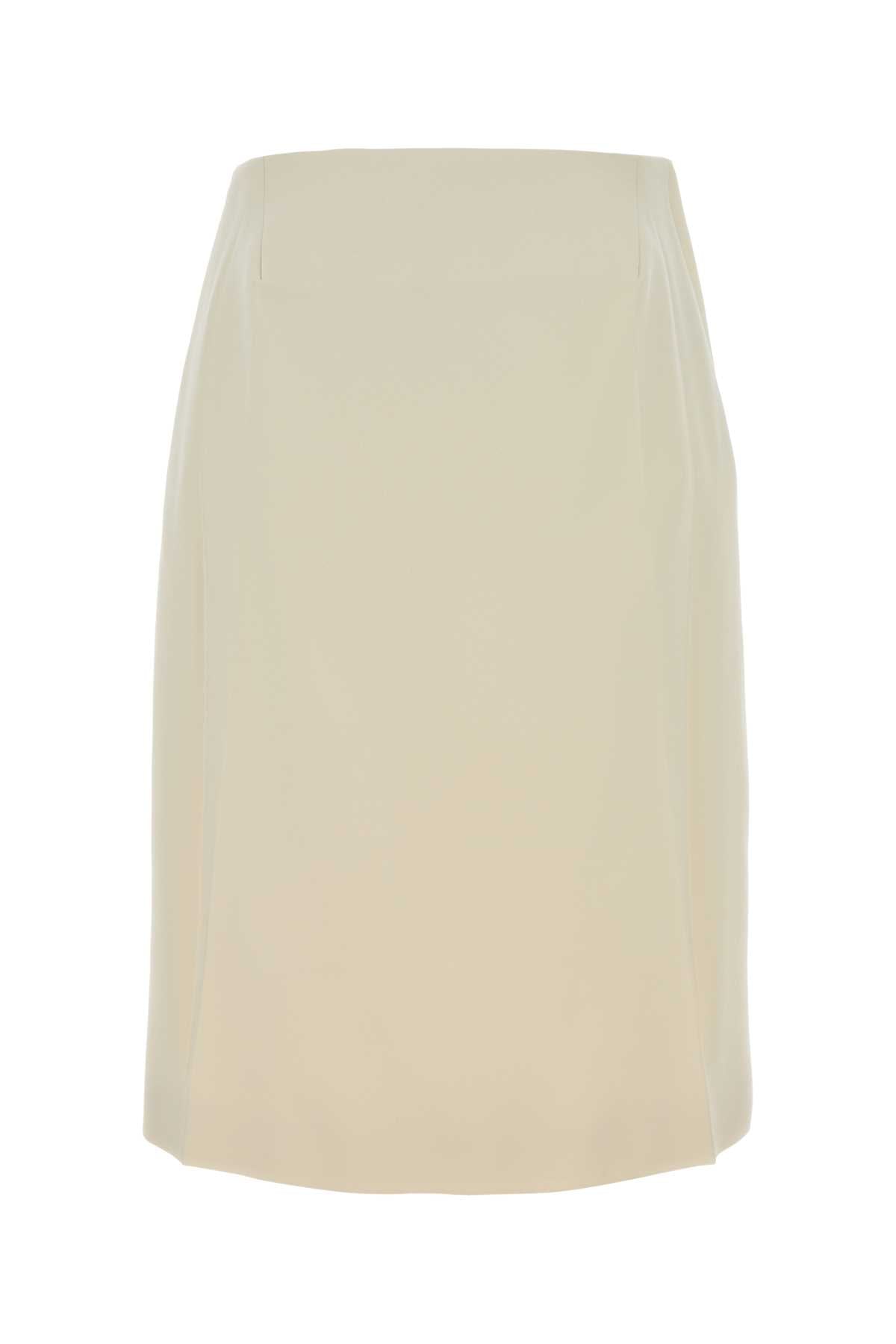 Jil Sander Tailored A-Line Skirt — Beige