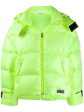 Valentino Neon Goose Down Puffer Down Jacket — Yellow