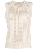 Golden Goose Chunky Knit Tank Top — Off-White