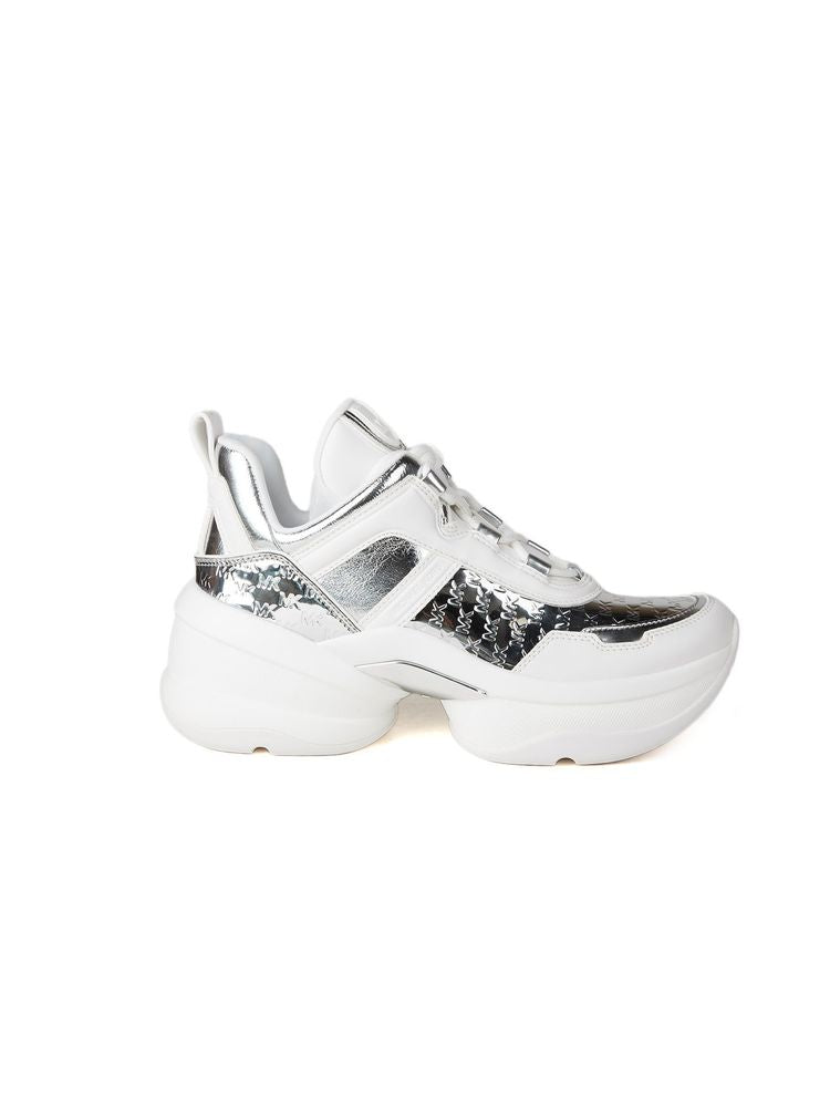 Michael Kors Olympia Trainer Sneaker — Silver