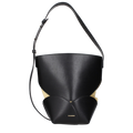 Jil Sander Leather Crossbody Bag — Black