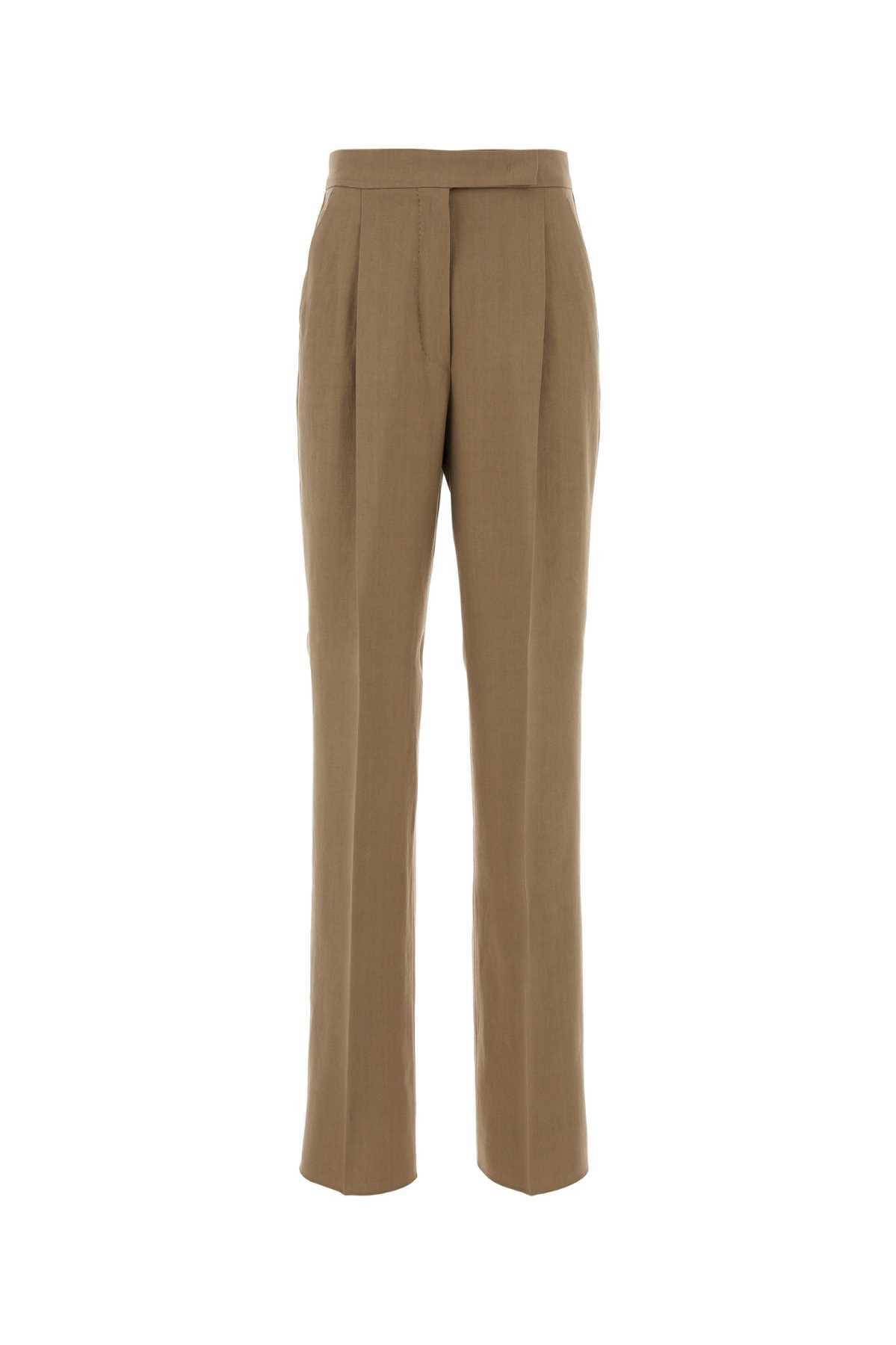 Max Mara Hemp Trousers — Beige