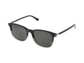 Montblanc MB0338S Square Acetate Sunglasses — Black