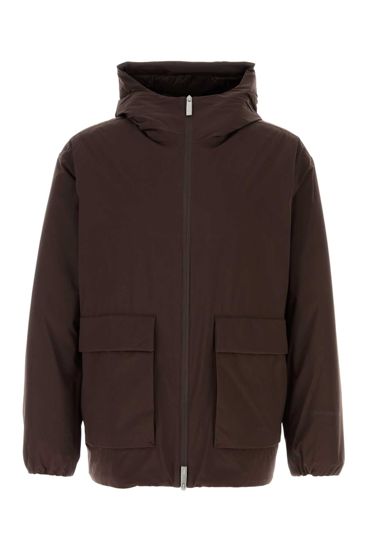 Herno Laminar Down-Filled Nylon Down Jacket — Brown