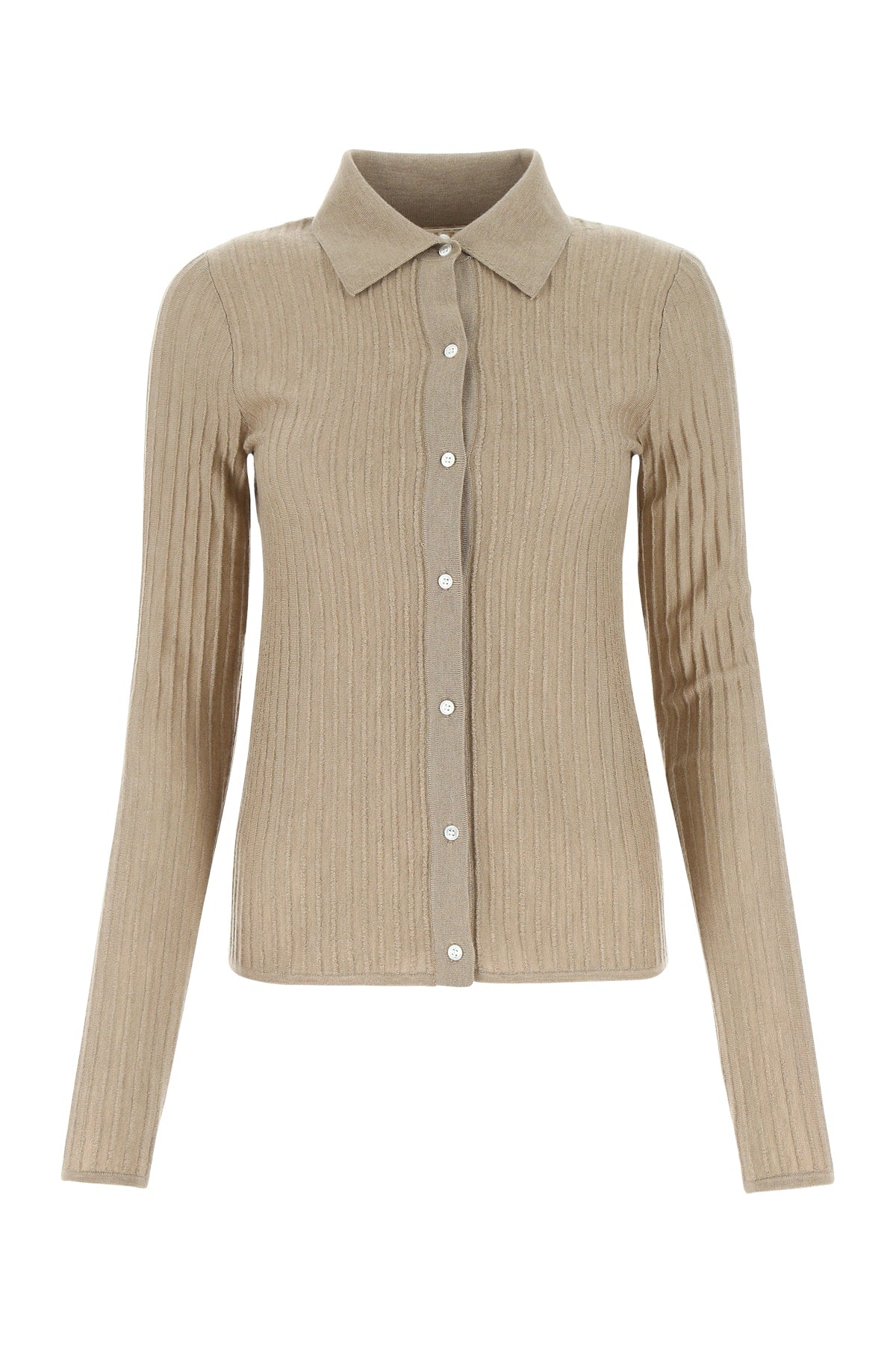 Italist Ribbed Knit Sweater — Beige