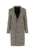 Bottega Veneta Herringbone Wool Coat — Gray