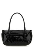 Jil Sander Quilted Napa Leather Shoulder Bag — Black