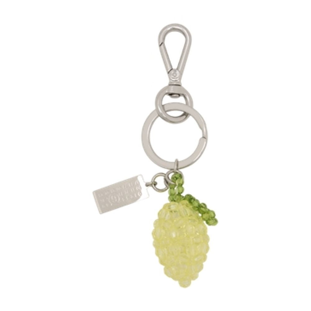 MM6 Maison Margiela Lemon-Shaped Charm Key Case — Yellow