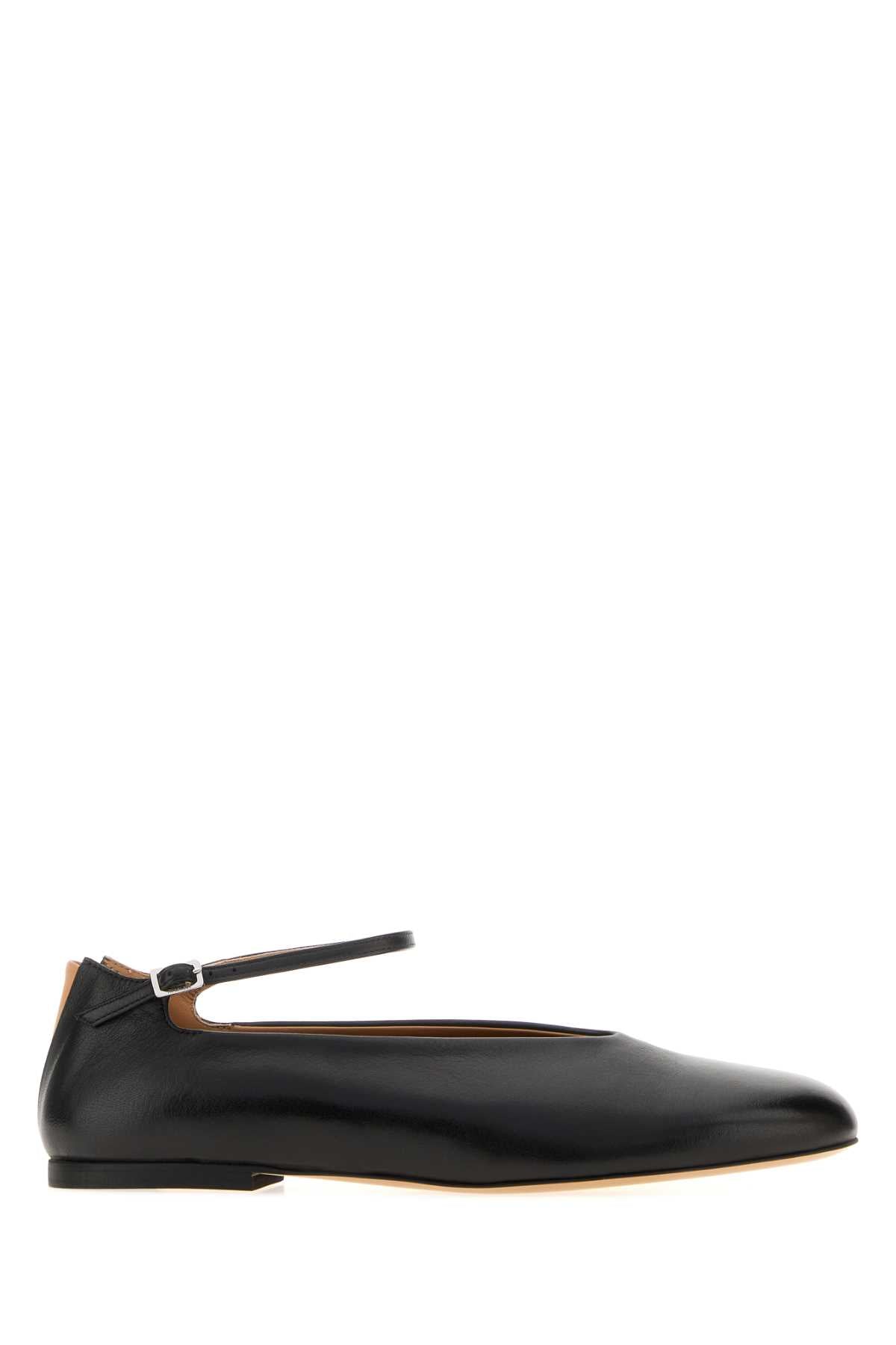 Jil Sander Elyss Flat — Black