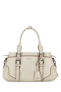 Prada Shopping Shoulder Bag — Beige