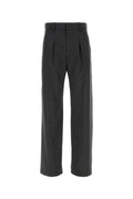 Isabel Marant Pinstriped Wool Trousers — Gray