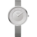 Obaku Stainless Steel Mesh Watch — Silver