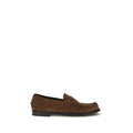 Prada Suede Leather Loafer — Brown
